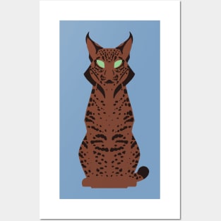 Minimalist Iberian Lynx Posters and Art